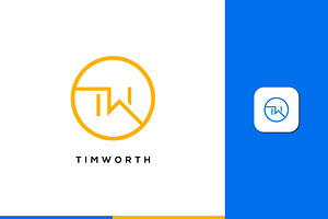 Monogram Icon Logo TW