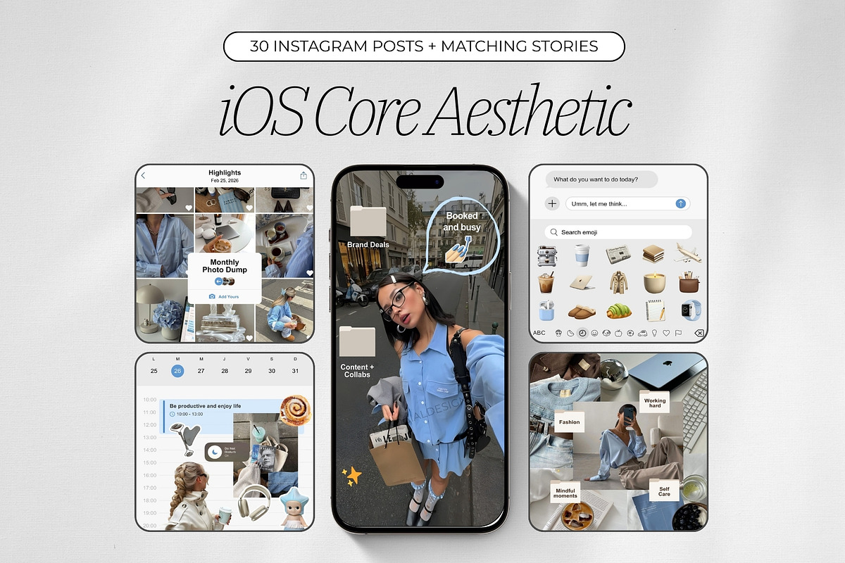 iOS Core Instagram Templates, a Social Media Template by ZenSocialDesigns (Photo 1 of 9)