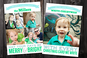 NOEL: 5x7 Xmas Card Template, a Card Template by Saunter Studios (Thumbnail 1 of 3)