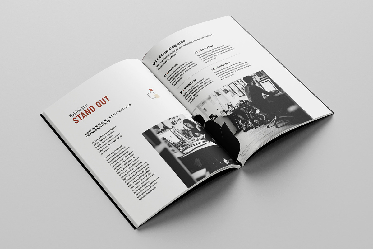 Business Proposal Template, Brochure, a Brochure Template by Niofix (Photo 4 of 6)