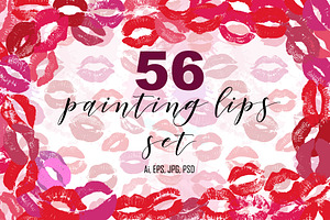 56 Lips big set.