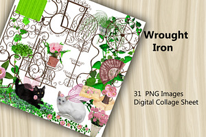 Digital  Kit - Wrought Iron, a Print Template by Kseniya-Omega