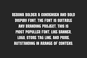 Rebona Bolder - Round Font, a Sans Serif Font by Iqsiart Studio (Thumbnail 2 of 7)