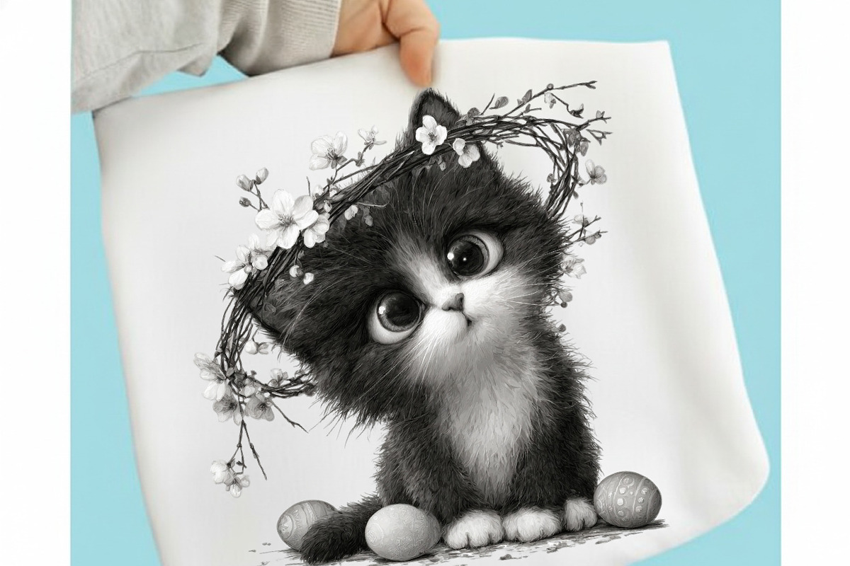 Whimsical Easter Cats Clipart, an Illustration by designcity5 (Photo 4 of 5)