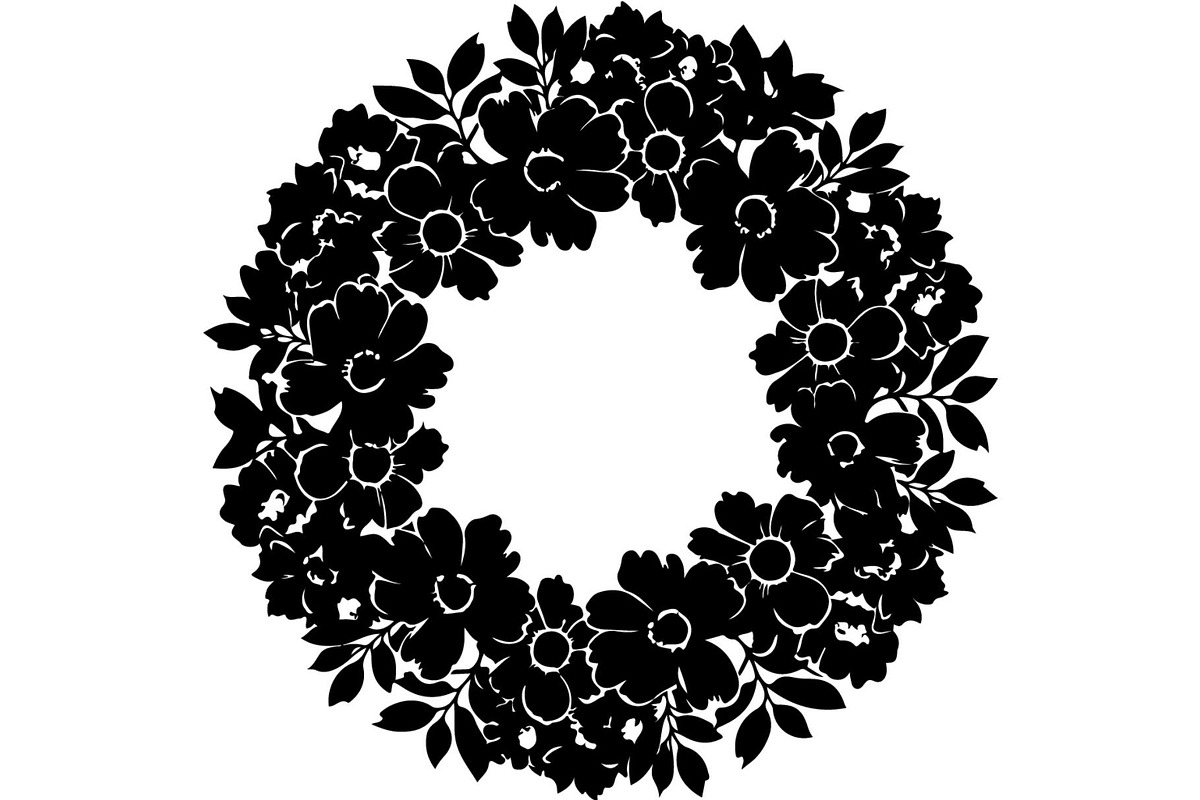 Floral Wreath Frame Bundle, an Object Graphic by Creativeshirt (Photo 18 of 20)
