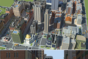 Realistic Lowpoly Simple City VR/AR, an Environmental 3D Model by NOMODOL (Thumbnail 1 of 59)