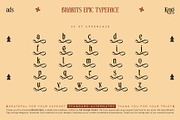 Bharits Epic Typeface, a Serif Font by alit design (Thumbnail 7 of 20)