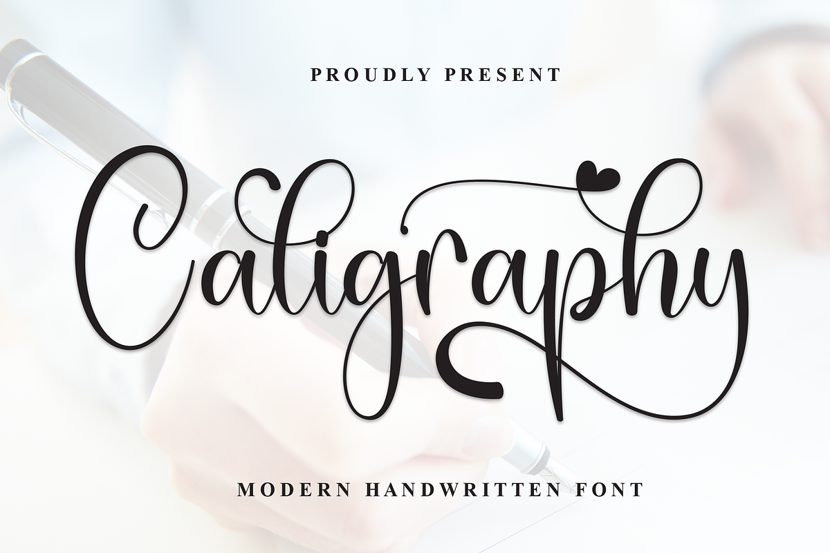 Caligraphy | Script Font, a Handwritten Font by Scratchones (Photo 1 of 9)