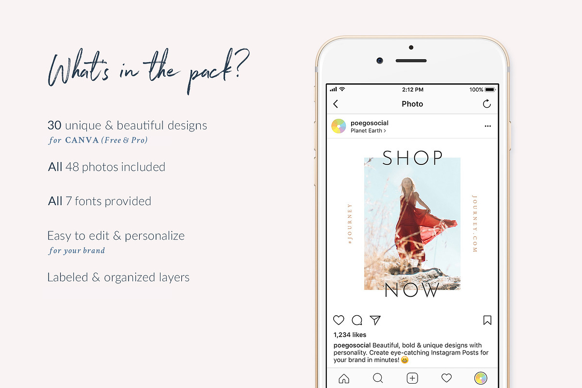 Instagram Posts Deserts | CANVA, a Social Media Template by Poego Social (Photo 2 of 8)