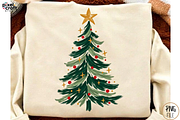 Hand Drawn Christmas Tree PNG Bundle, a Branding & Logo Template by Ink Gallery (Thumbnail 3 of 8)