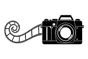 Vintage Camera Film Silhouette, an Object Illustration by yasushie (Thumbnail 24 of 31)