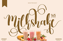 Milkshake | Script font