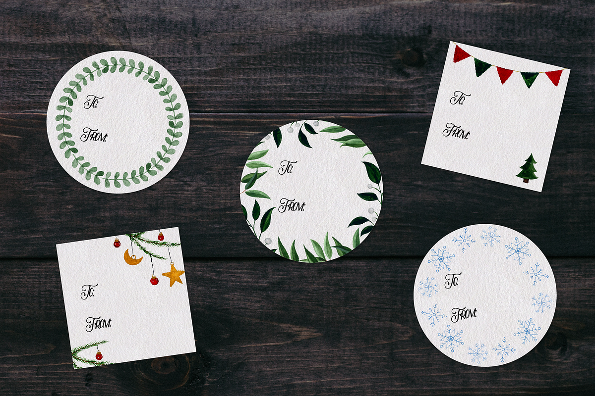 71 Holiday Watercolor Illustrations, an Illustration by Foxtail Pine Studio (Photo 3 of 5)