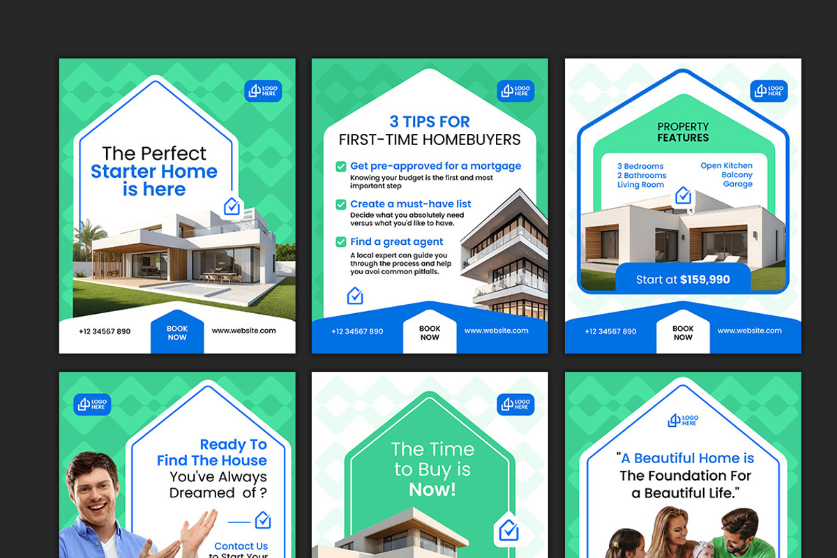 Clean Real Estate Social Media, a Social Media Template by Jiwstudio (Photo 2 of 5)