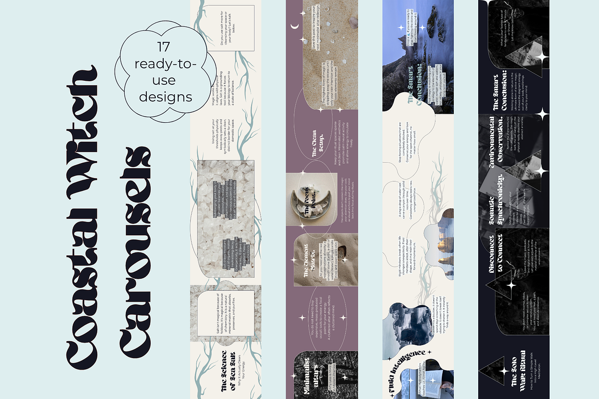 Coastal Witch Social Media Kit, a Social Media Template by Mochi Atelier (Photo 9 of 14)