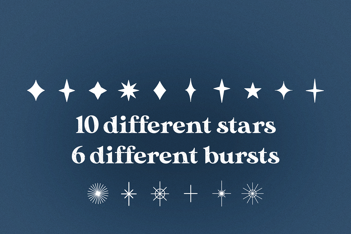 Star Stamp Set for Procreate, a Brush Add-On by cathconofolio (Photo 3 of 5)