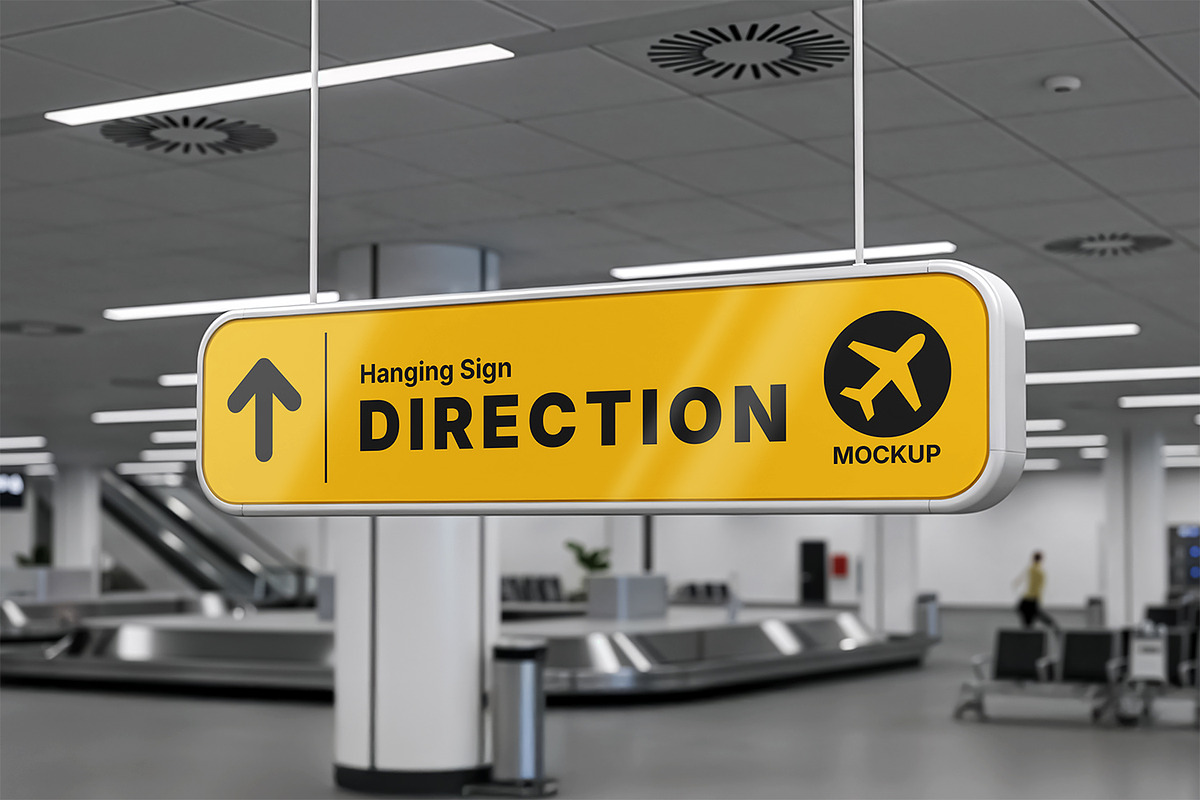 Hanging Signboard Mockup, a Product Mockup by Nathatype (Photo 4 of 9)