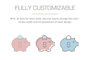 Business As Usual Financial Icon Set, an Outline Icon by Linseed Studio (Thumbnail 3 of 4)