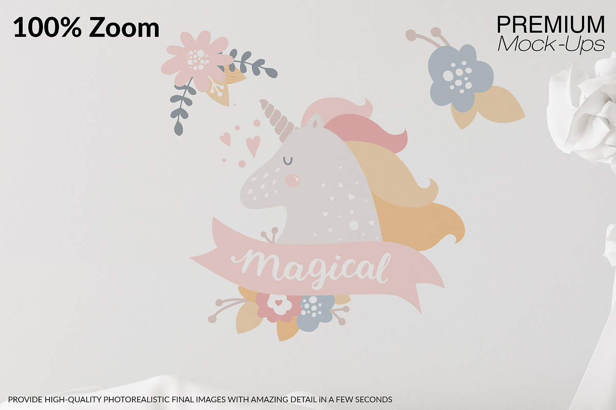 Nursery Wallpaper Mockup Set, a Household Mockup by mock-ups (Photo 4 of 6)