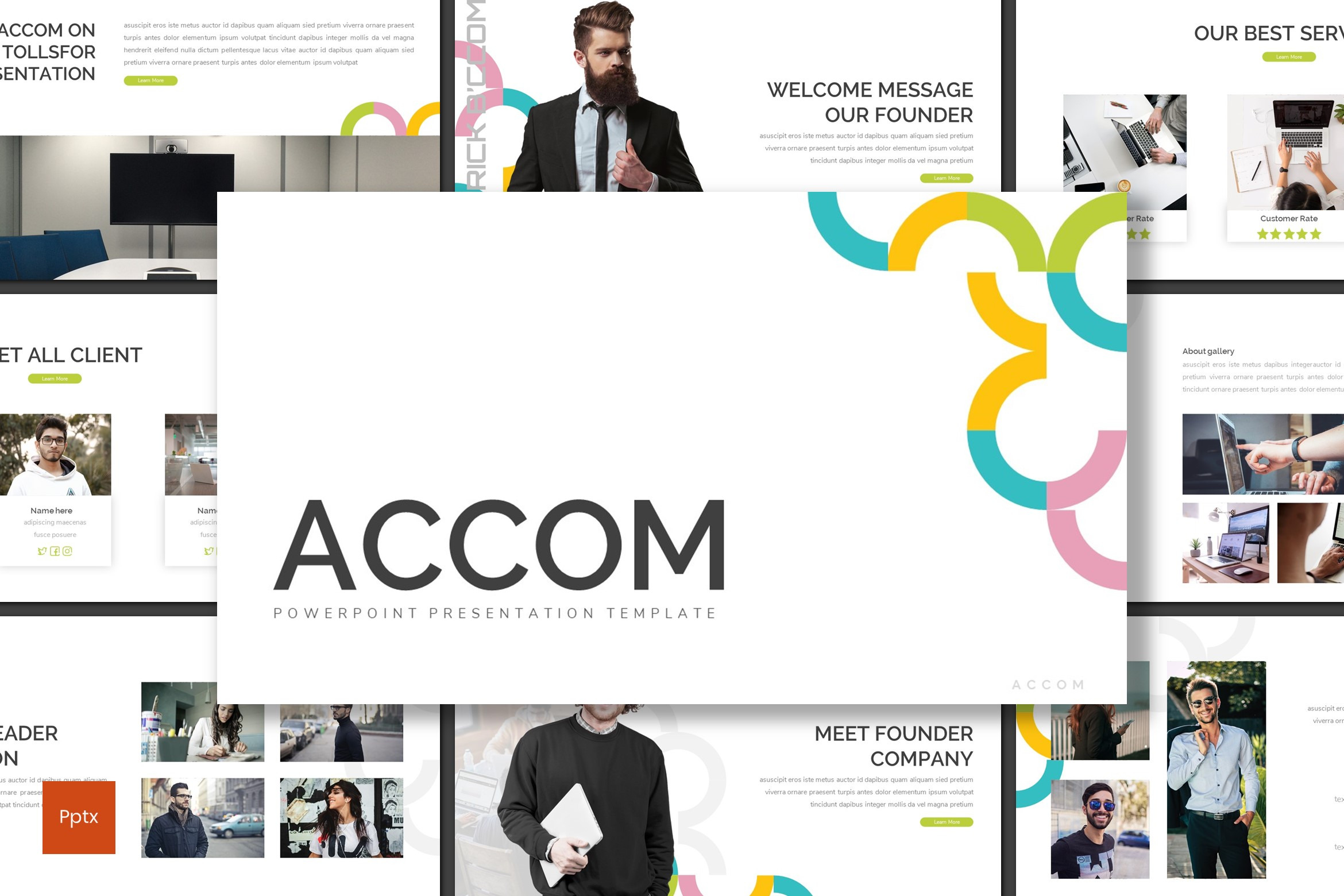 Accom - Powerpoint Template, a Presentation Template by inspirasign