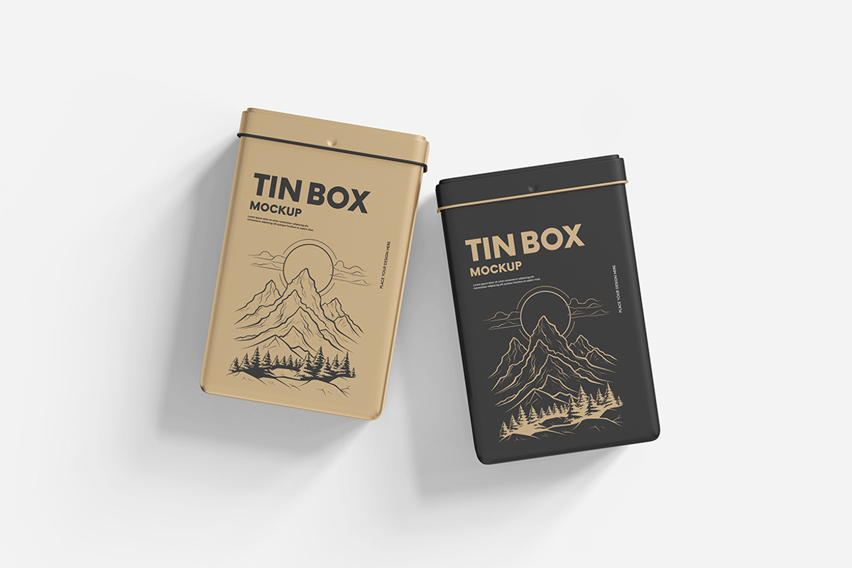 Tin Box Mockup, a Product Mockup by MrLetters (Photo 5 of 5)