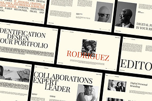 Rodriguez- Brand Identity Powerpoint, a Presentation Template by studiobasic