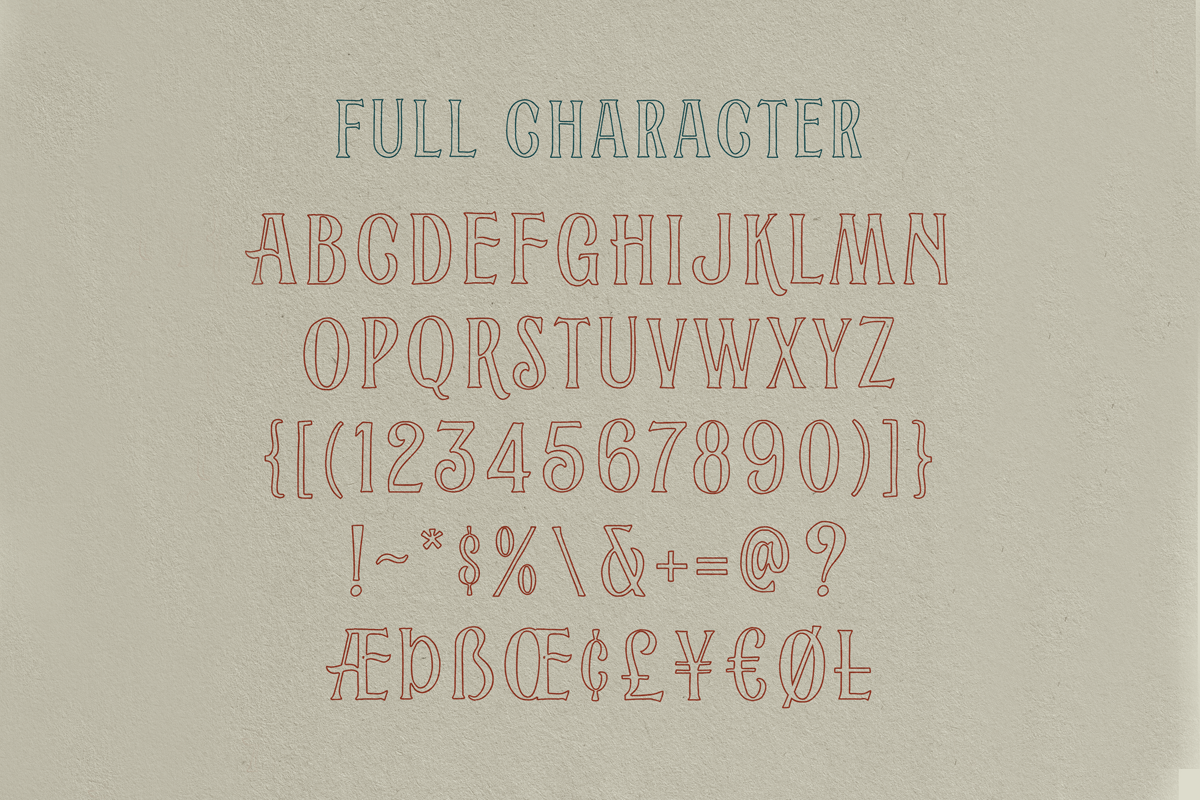 Alburgone - Display Typeface preview 8