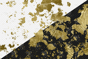 Gold Flake Overlays 11x11 Inch