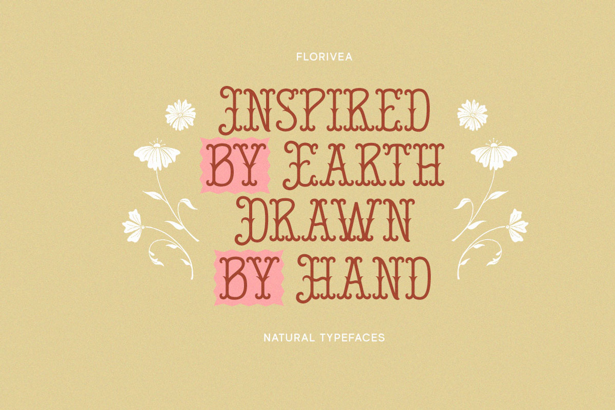 Florivea Handmade Natural Typeface, a Handwritten Font by Letterhend Studio (Photo 4 of 9)