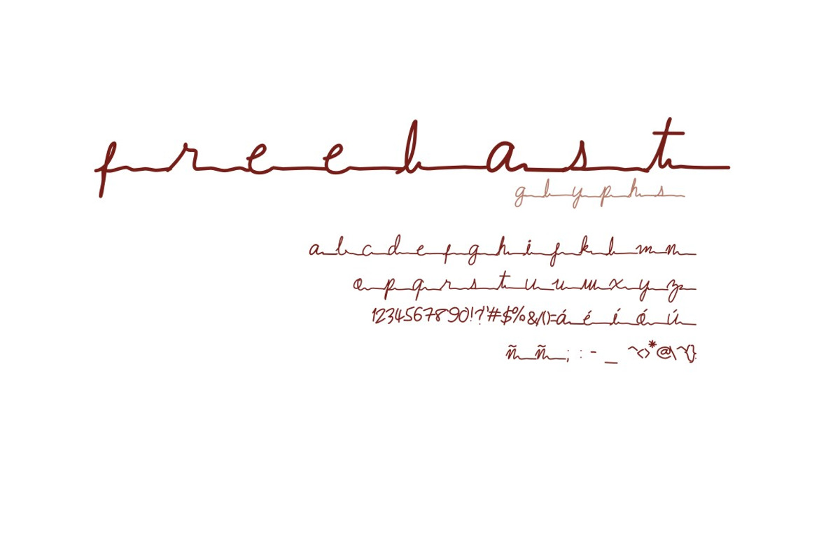 Freelast Font preview 3