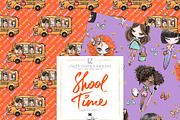 Back to School Seamless Patterns, a Pattern Graphic by KaramfilaS (Thumbnail 4 of 8)