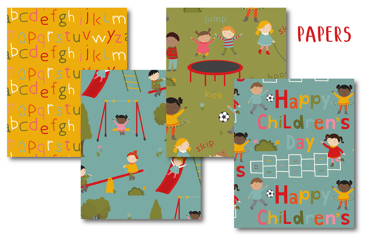 Lets Play paper, a Pattern Graphic by Poppymoondesign (Photo 2 of 2)
