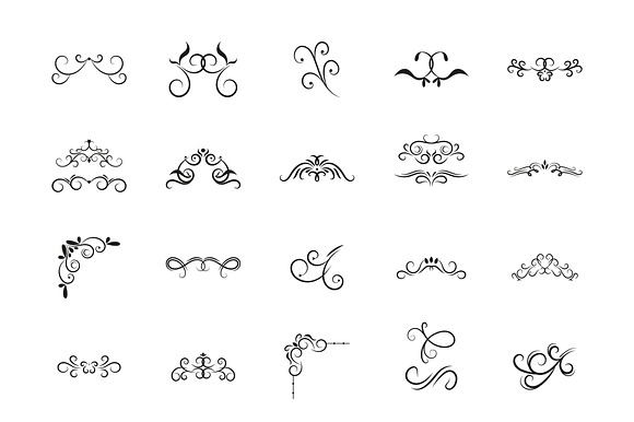 Ornamental Flourish Decoration Set preview 2