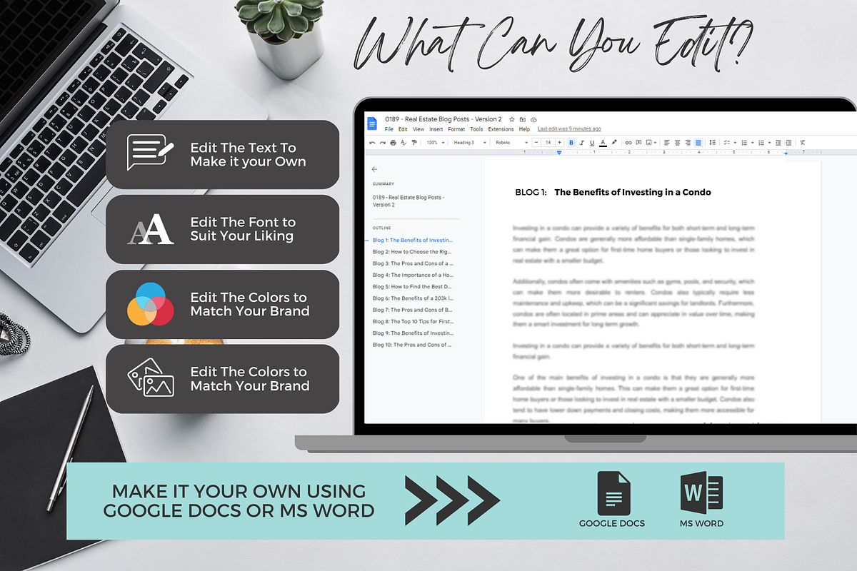 52 DONE FOR YOU REAL ESTATE BLOGS, a Templates & Theme by Jennifer Magri Templates (Photo 8 of 8)
