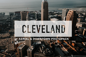 Cleveland oh aerial city photopack featuring cleveland, ohio, and cleveland