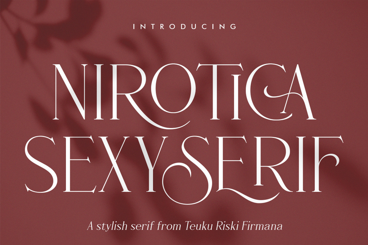 Nirotica, a Serif Font by TRF Fonts (Photo 1 of 19)