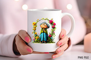 Whimsical Spring Garden Grandma Png, an Illustration by Craft Nest (Thumbnail 8 of 8)