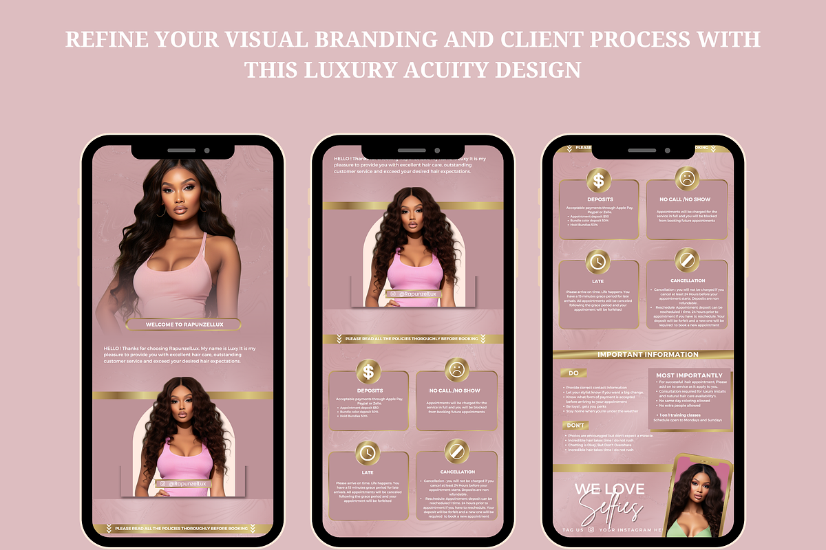 Hair Acuity Scheduling Site canva, a Squarespace Template by Foedesigner (Photo 3 of 7)
