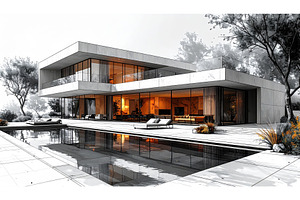 Modern luxury villa architecture, an Architecture Photo by Igor Tichonow