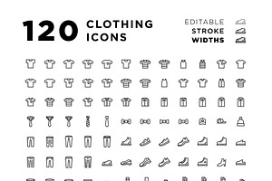 120 Apparel Icons