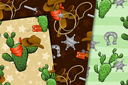 Cowboy pattern, a Pattern Graphic by DarinaDigital (Thumbnail 3 of 5)