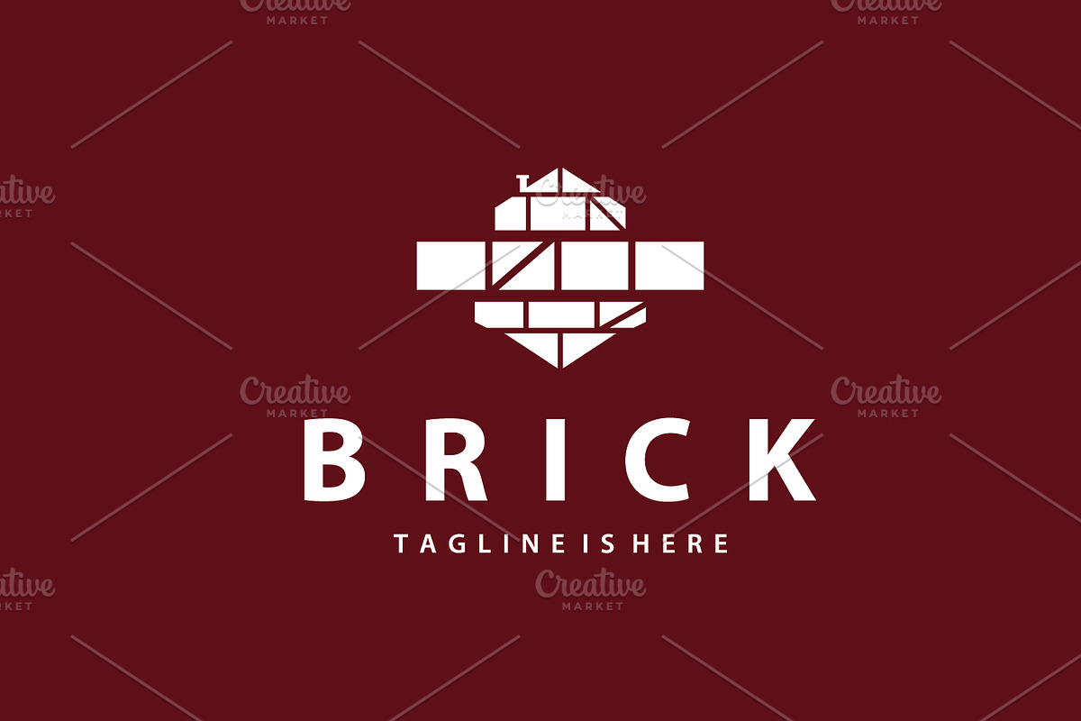 simple logo brick structure building, a Branding & Logo Template by Maylianaw28
