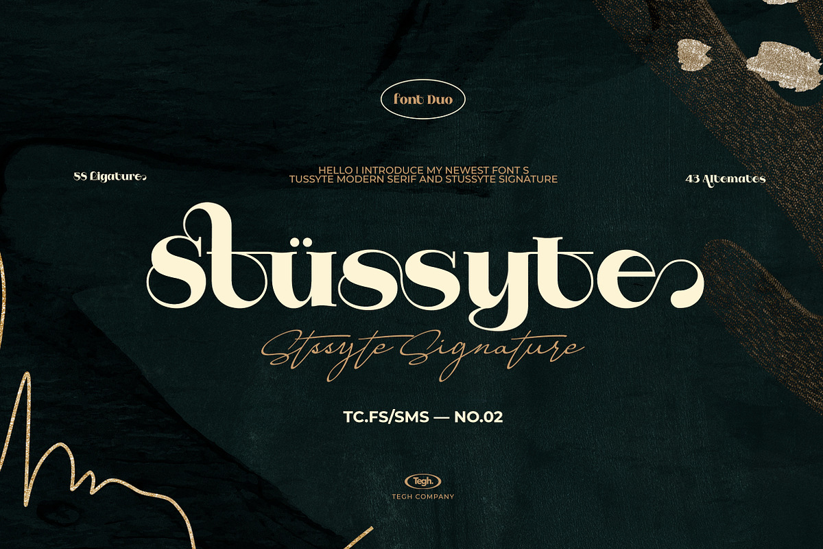Stussyte Font Duo, a Serif Font by Tegh co. (Photo 1 of 15)