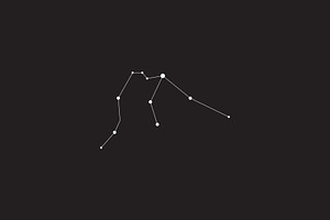 12 Vector Constellation Signs, an Illustration by Kessens