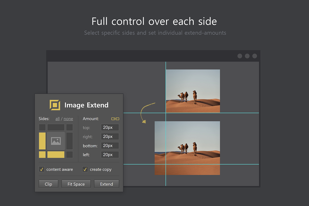 Image Extend - Clip & Expand Kit, a Plug-in Add-On by h3design (Photo 3 of 14)