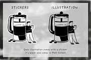 Cafe Vibes Hand Drawn Illustrations, an Object Graphic by Kate Creative Studio (Thumbnail 9 of 16)
