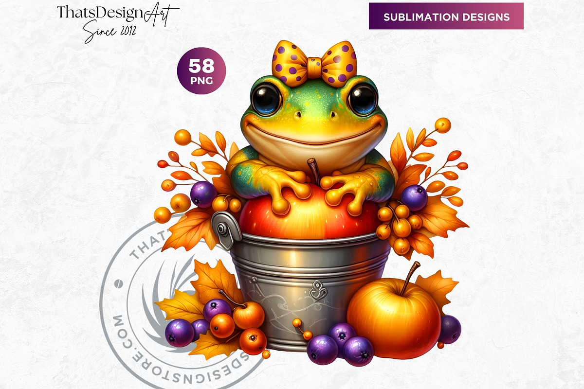 Autumn Cute animals Clipart Set, a Seasonal Illustration by ThatsDesignArt (Photo 5 of 10)