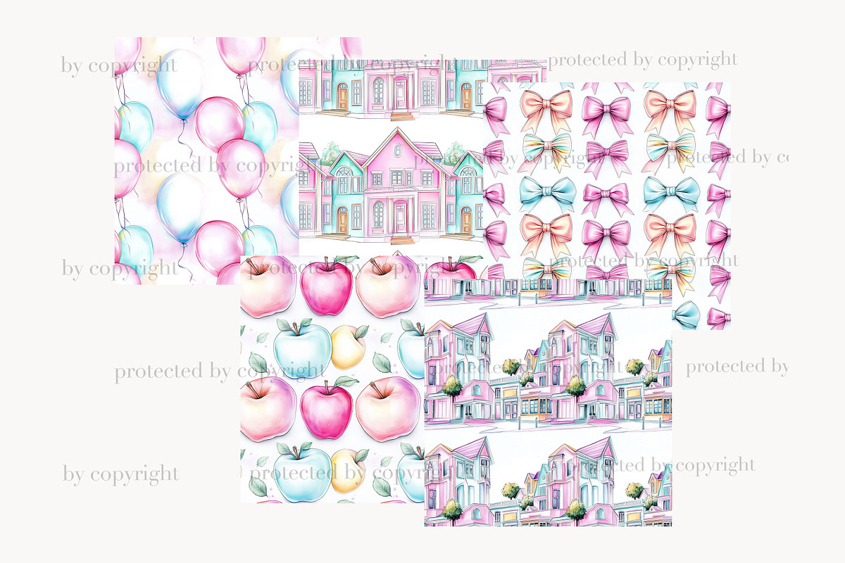Back to School Seamless Pattern, a Pattern Graphic by GlamArtZhanna (Photo 4 of 4)