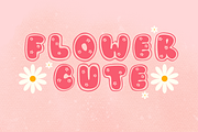 Flower cute font, a Handwritten Font by JJuta (Thumbnail 1 of 7)