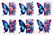 Butterfly Flowers Sublimation PNG, an Illustration by RobertsArt (Thumbnail 2 of 7)